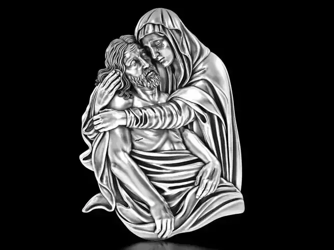 Jesus and Mary Pendant