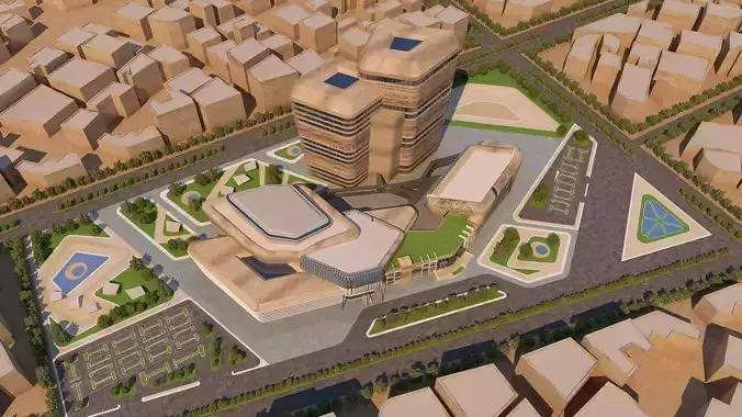 0158 - Architecture Complex Project 3D model