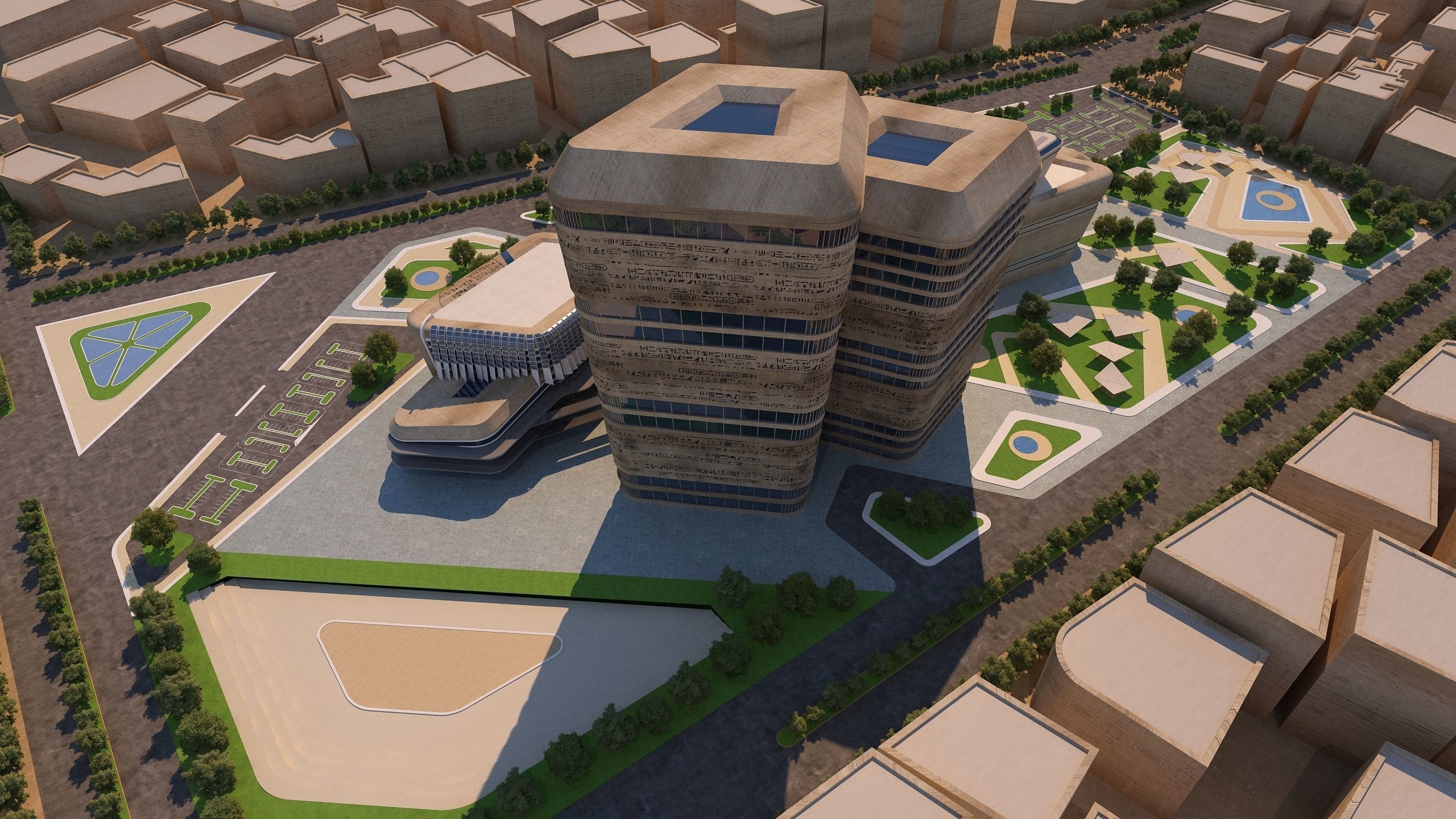 0158 - Architecture Complex Project 3D model | CGTrader