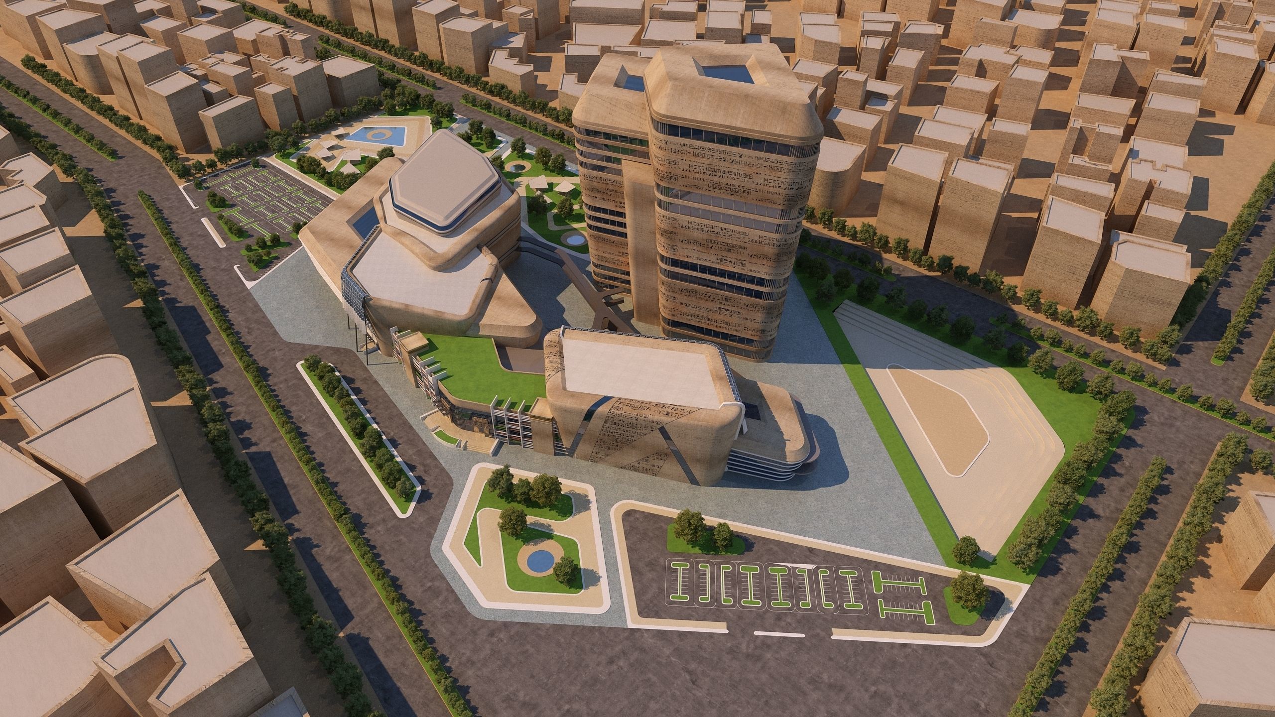 0158 - Architecture Complex Project 3D model_1