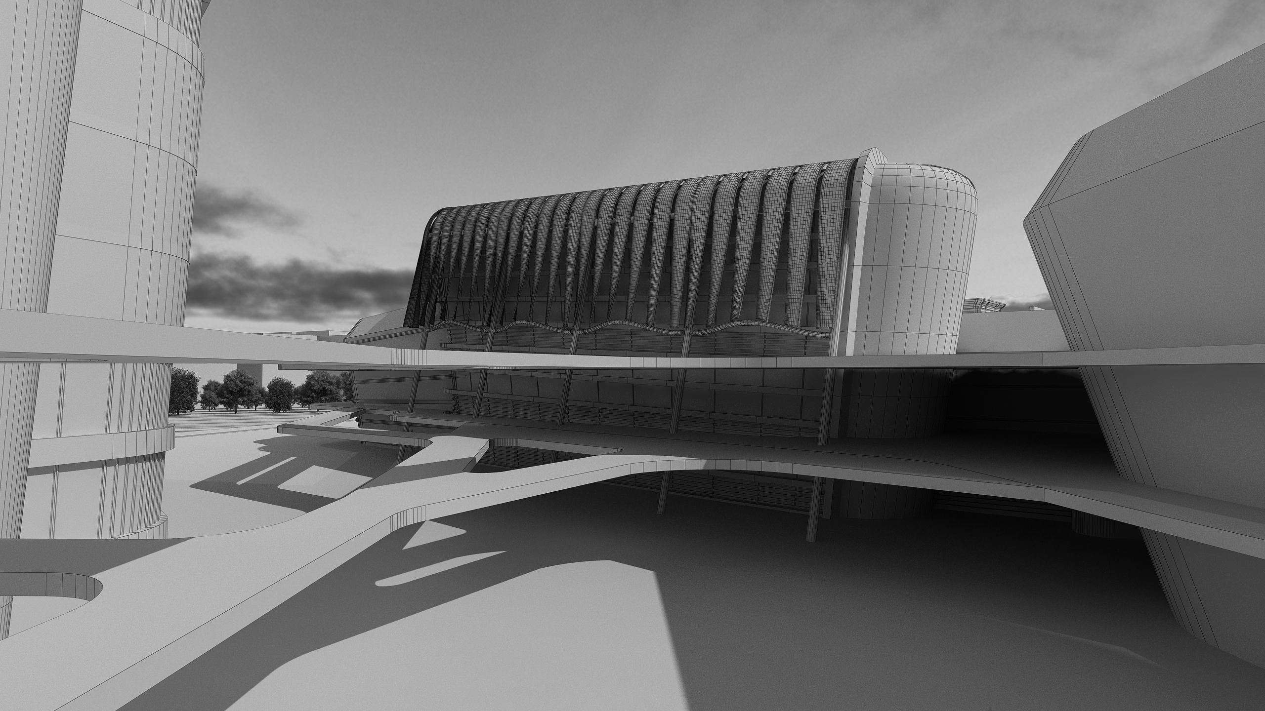 0158 - Architecture Complex Project 3D model_21