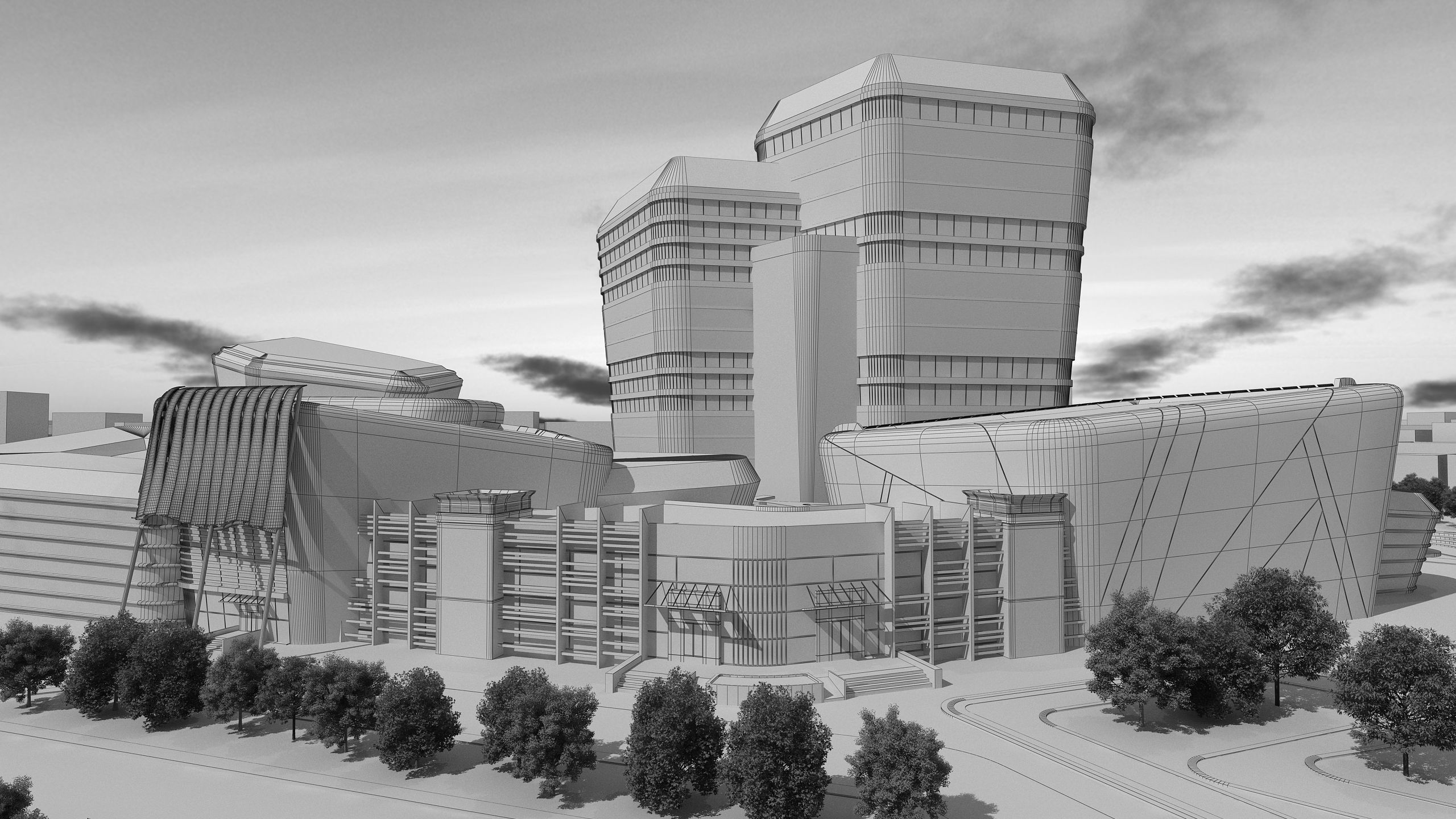 0158 - Architecture Complex Project 3D model_17