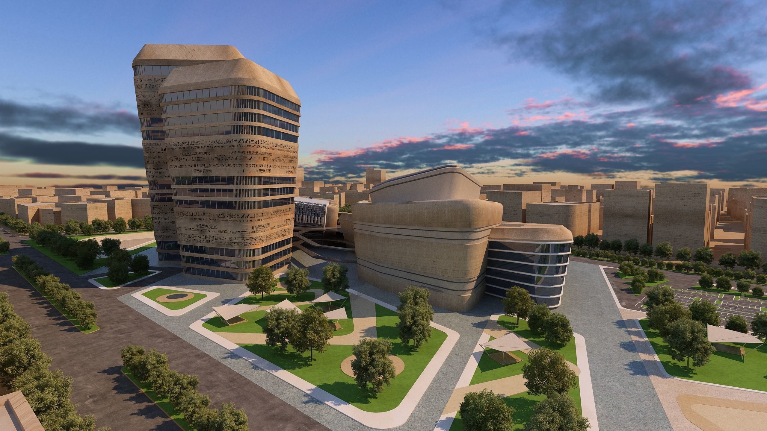 0158 - Architecture Complex Project 3D model | CGTrader