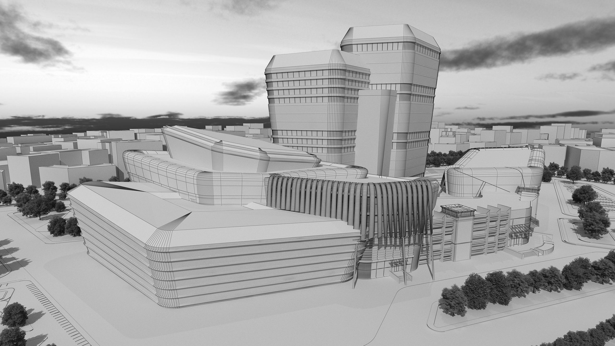 0158 - Architecture Complex Project 3D model_20