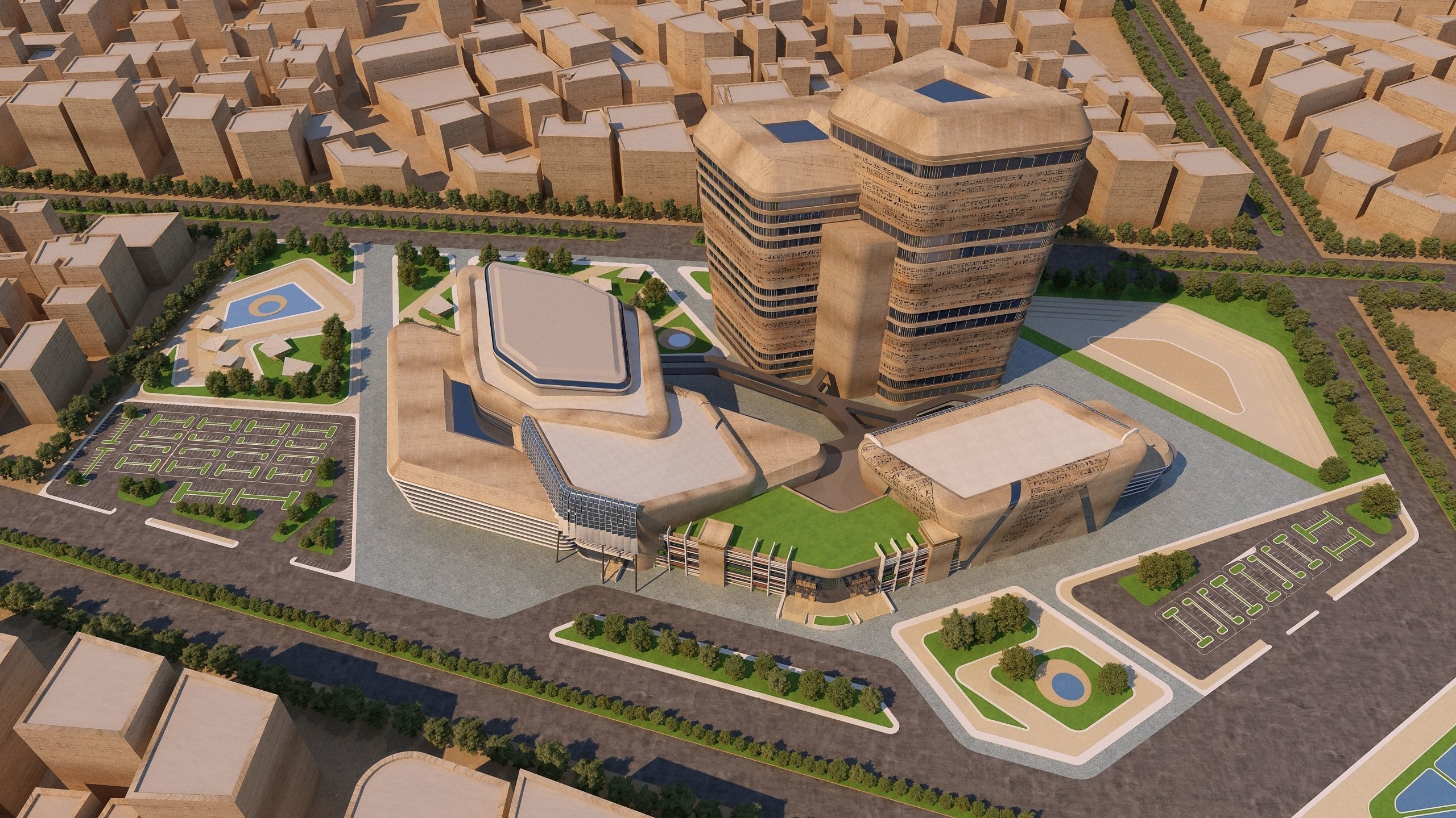 0158 - Architecture Complex Project 3D model_12
