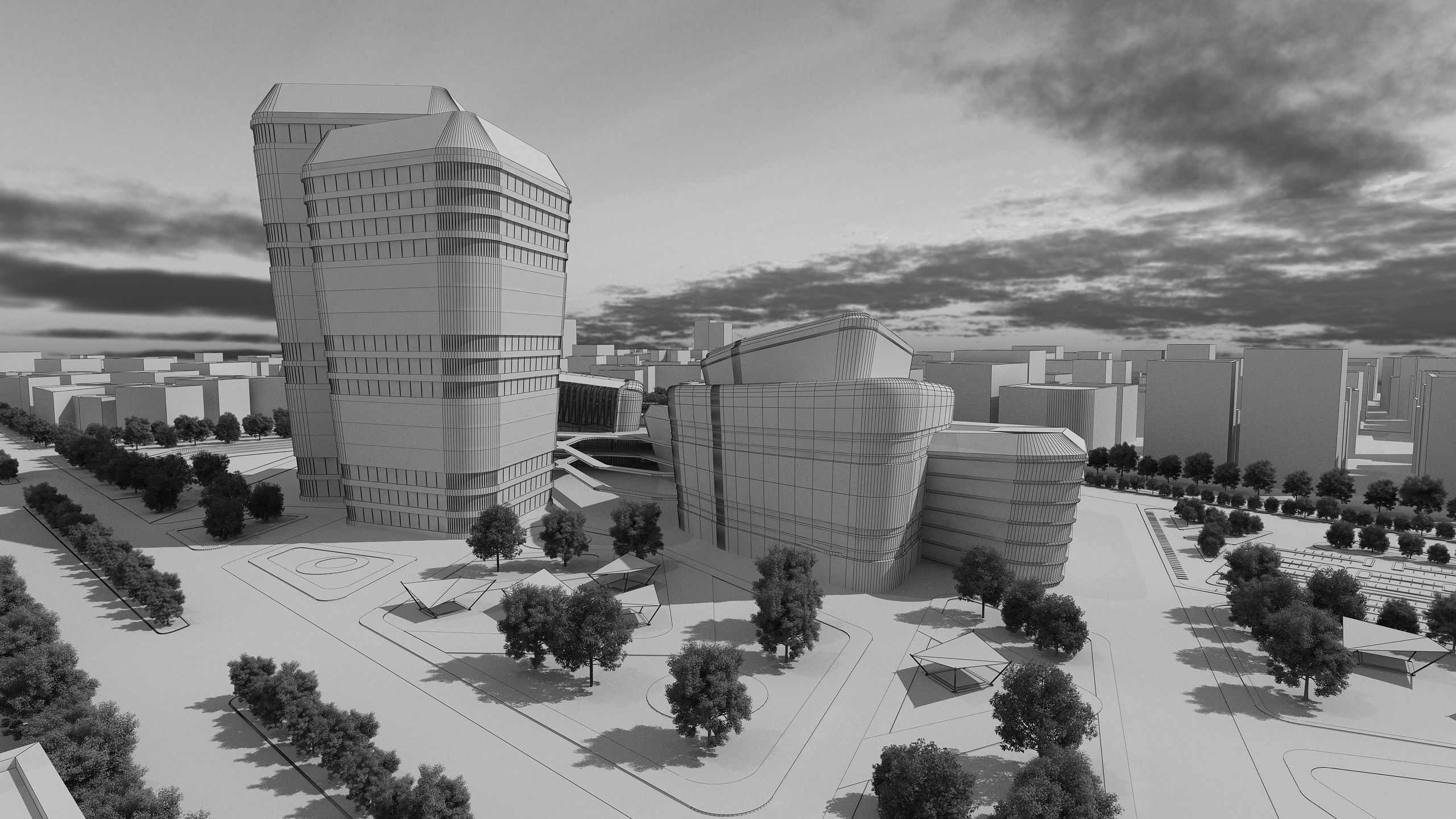 0158 - Architecture Complex Project 3D model_18