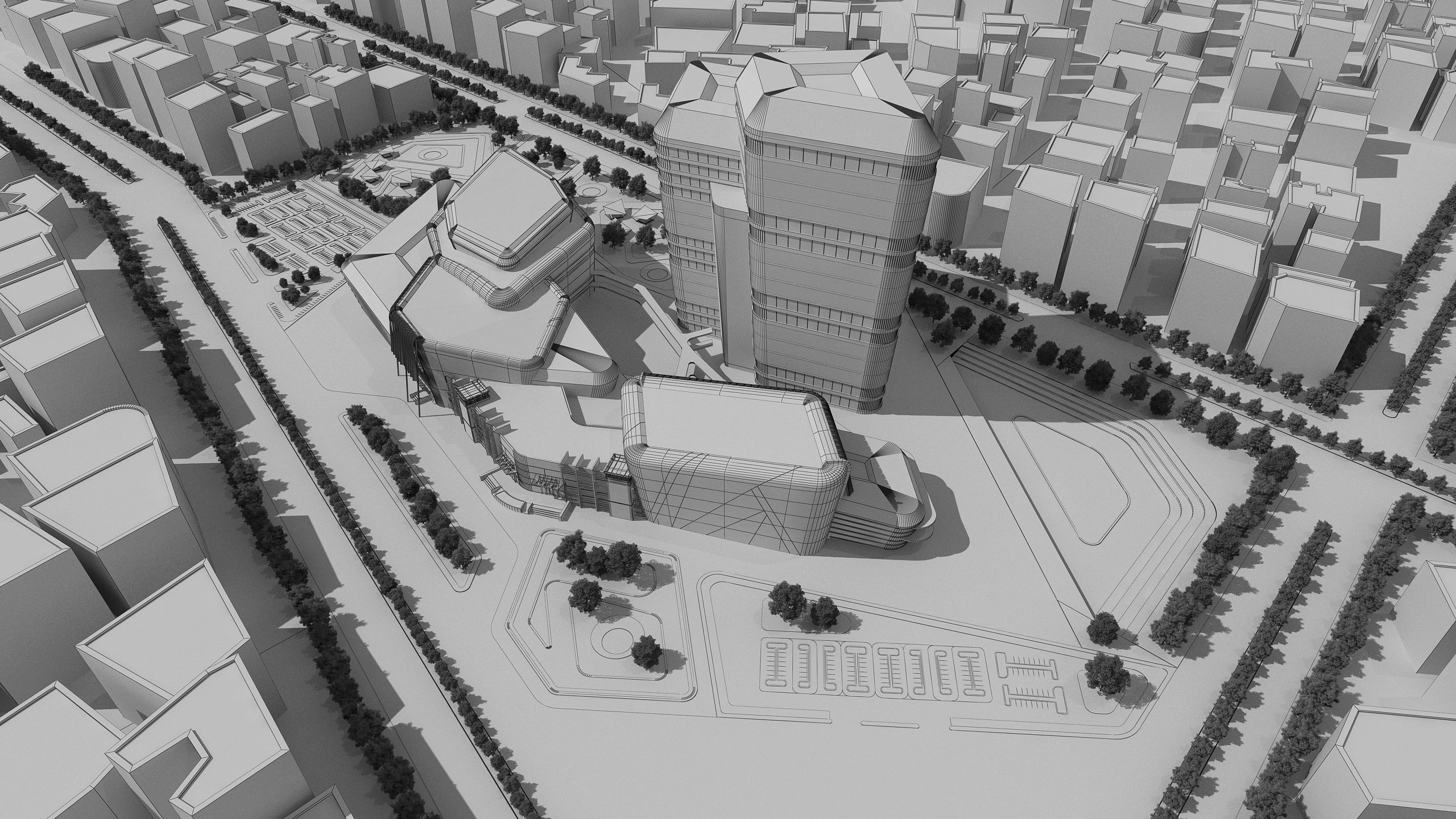 0158 - Architecture Complex Project 3D model_14
