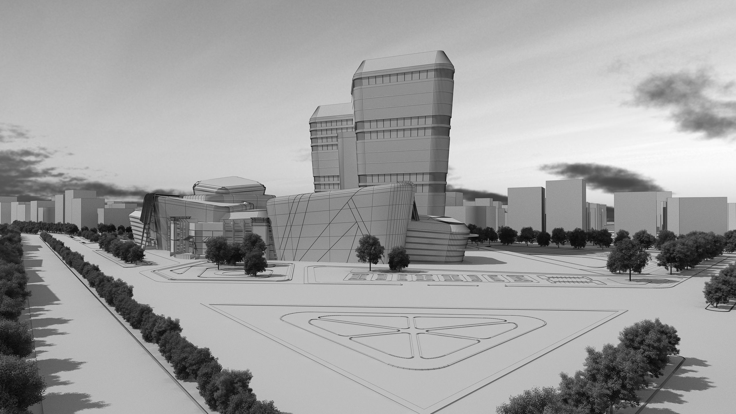 0158 - Architecture Complex Project 3D model_16