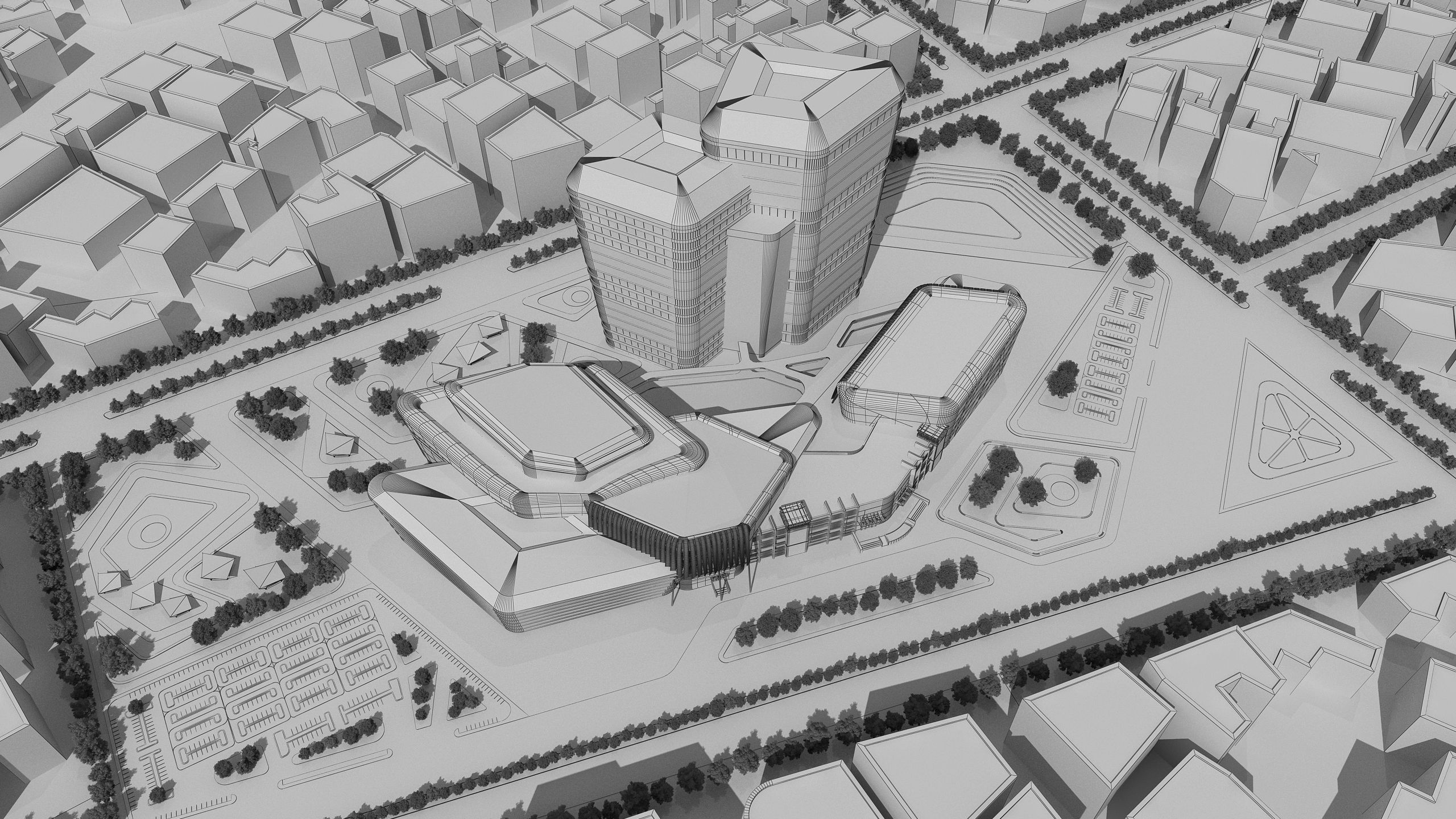 0158 - Architecture Complex Project 3D model_13