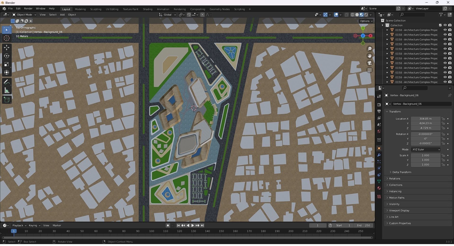0158 - Architecture Complex Project 3D model_31