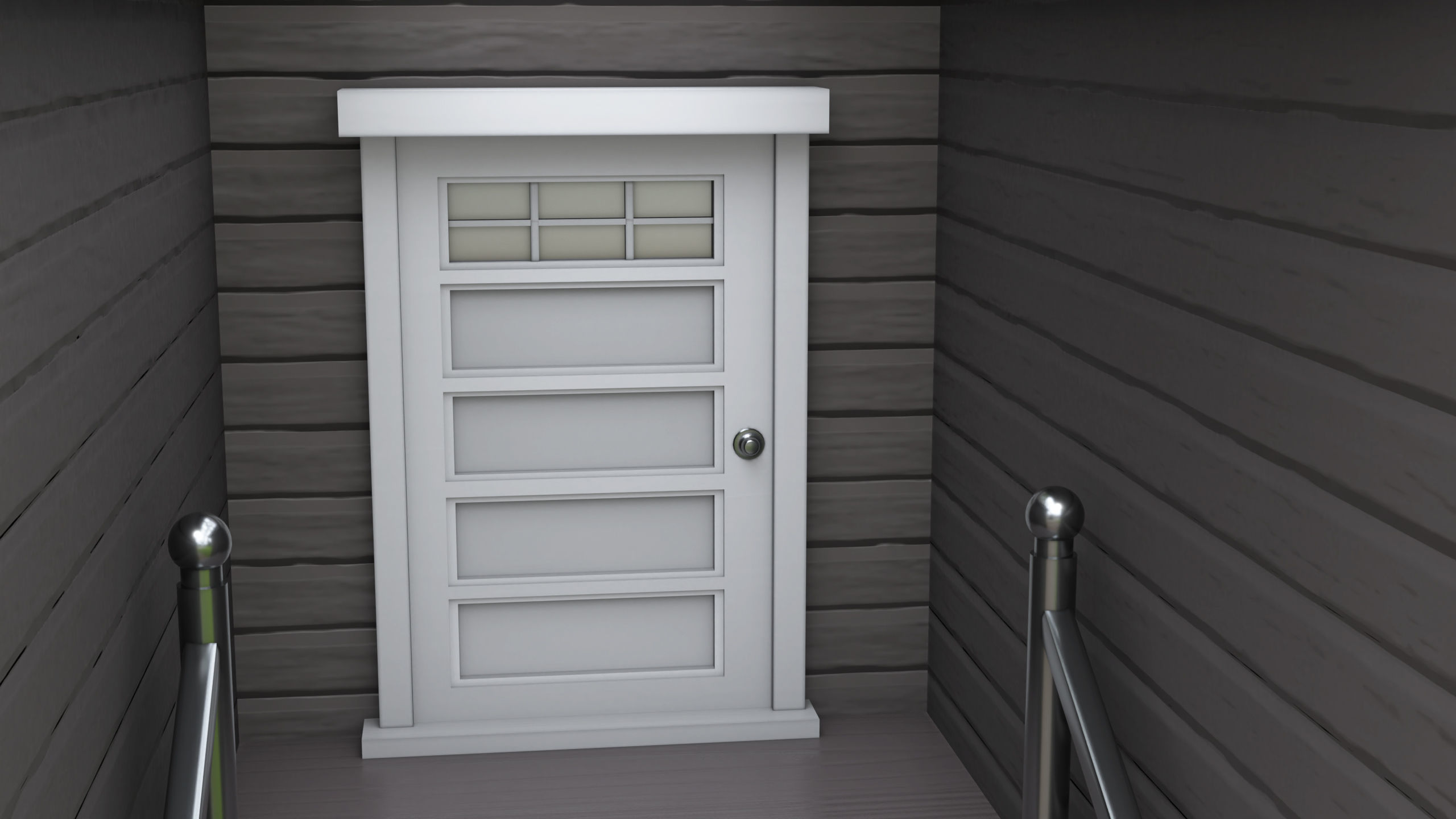 House 02 All PBR Unity UE Textures Included Low-poly 3D model_15