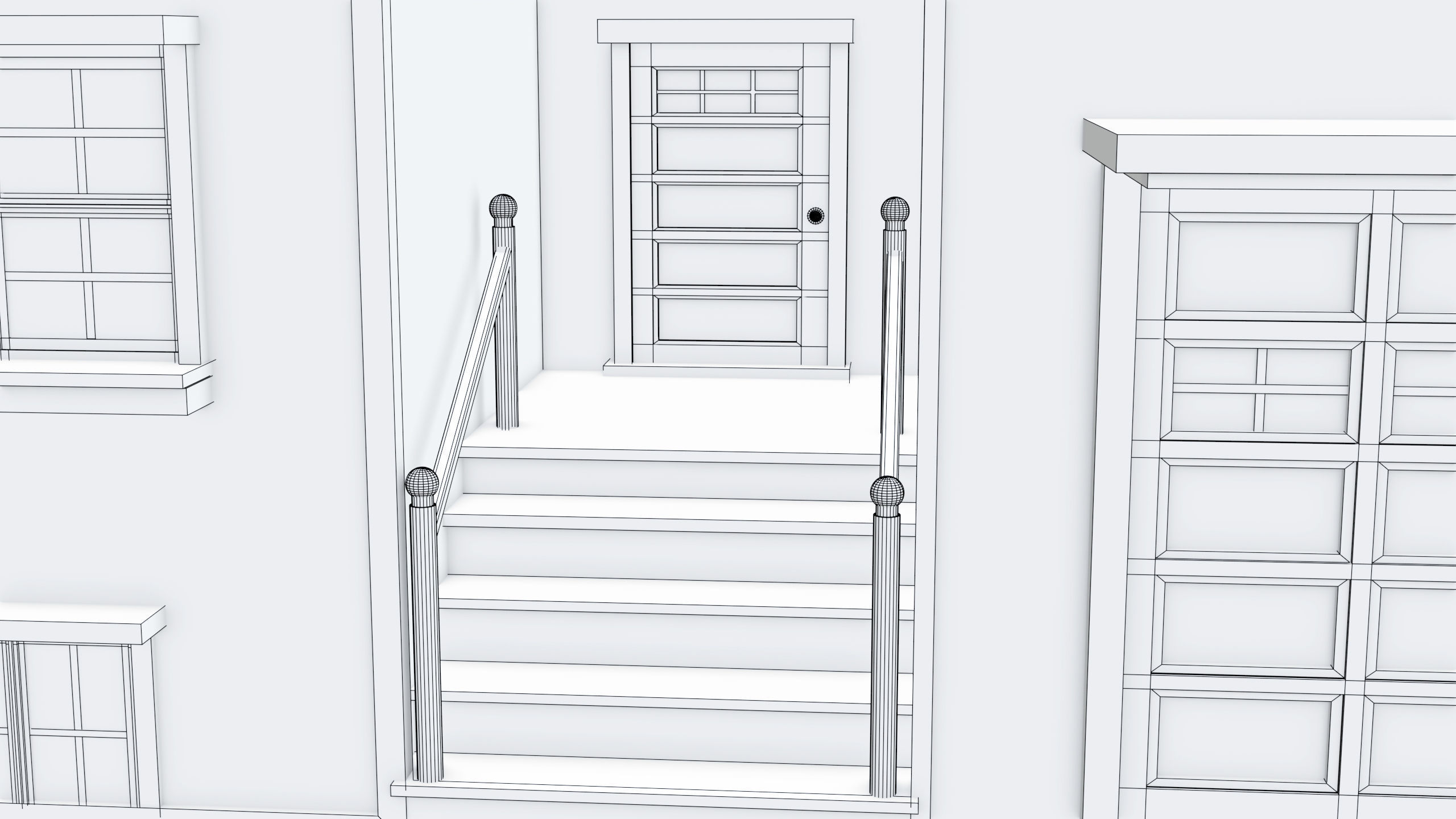 House 02 All PBR Unity UE Textures Included Low-poly 3D model_24