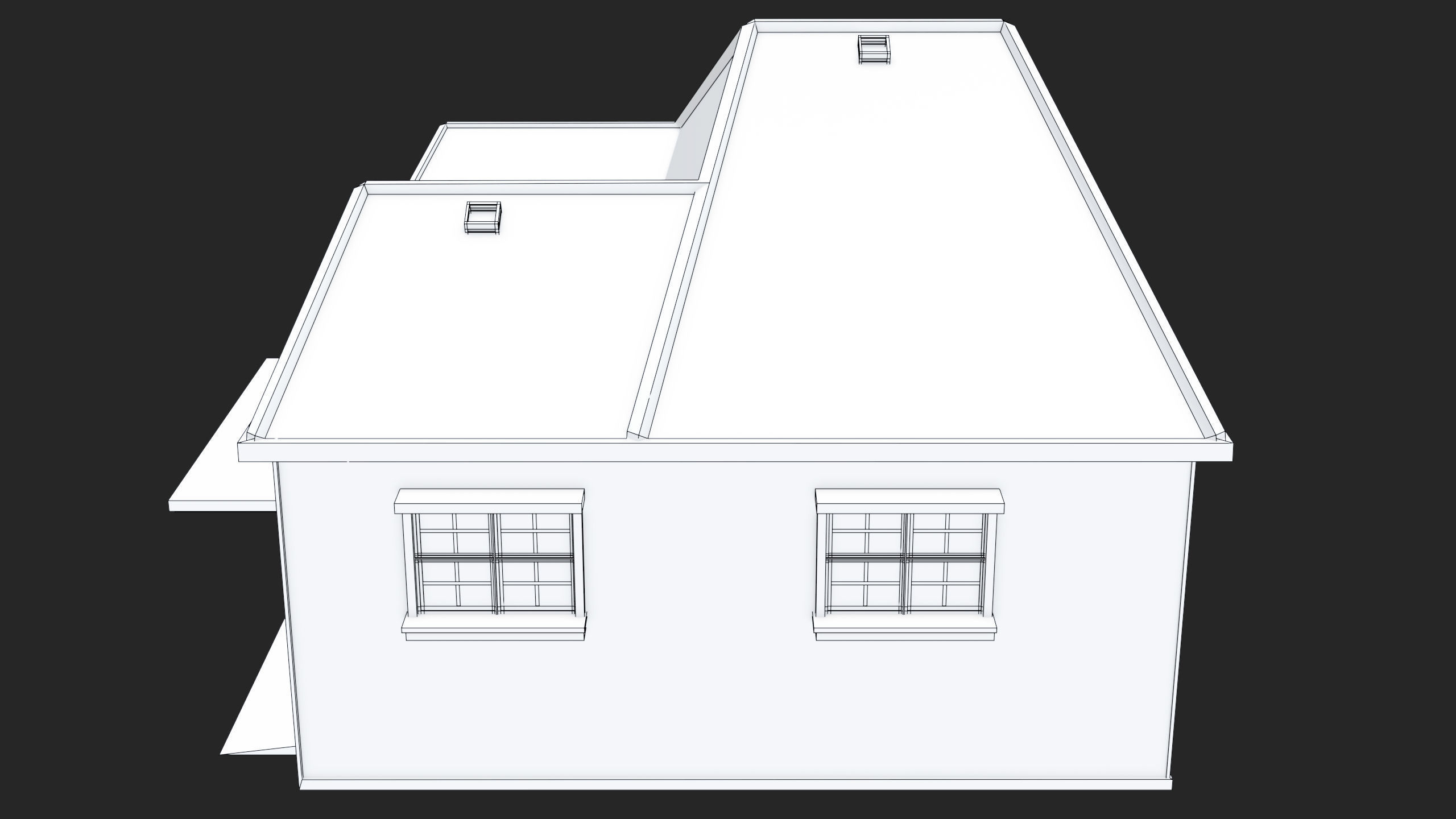 House 02 All PBR Unity UE Textures Included Low-poly 3D model_22