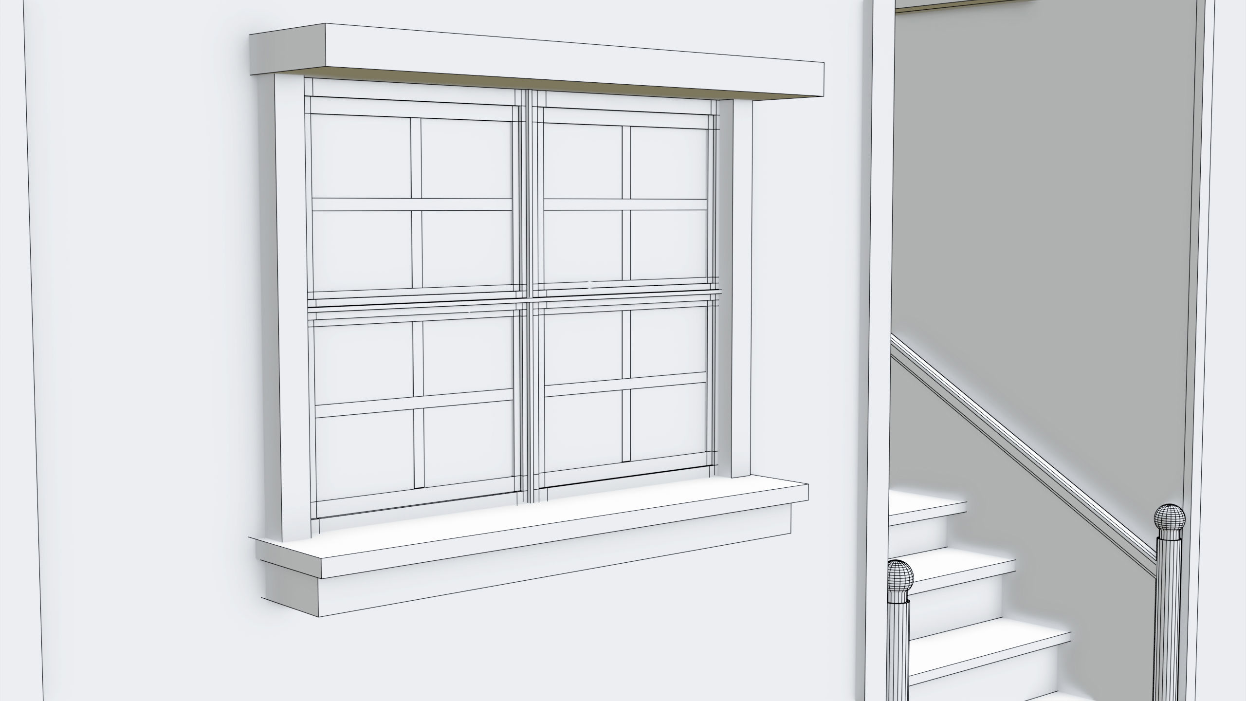 House 02 All PBR Unity UE Textures Included Low-poly 3D model_26