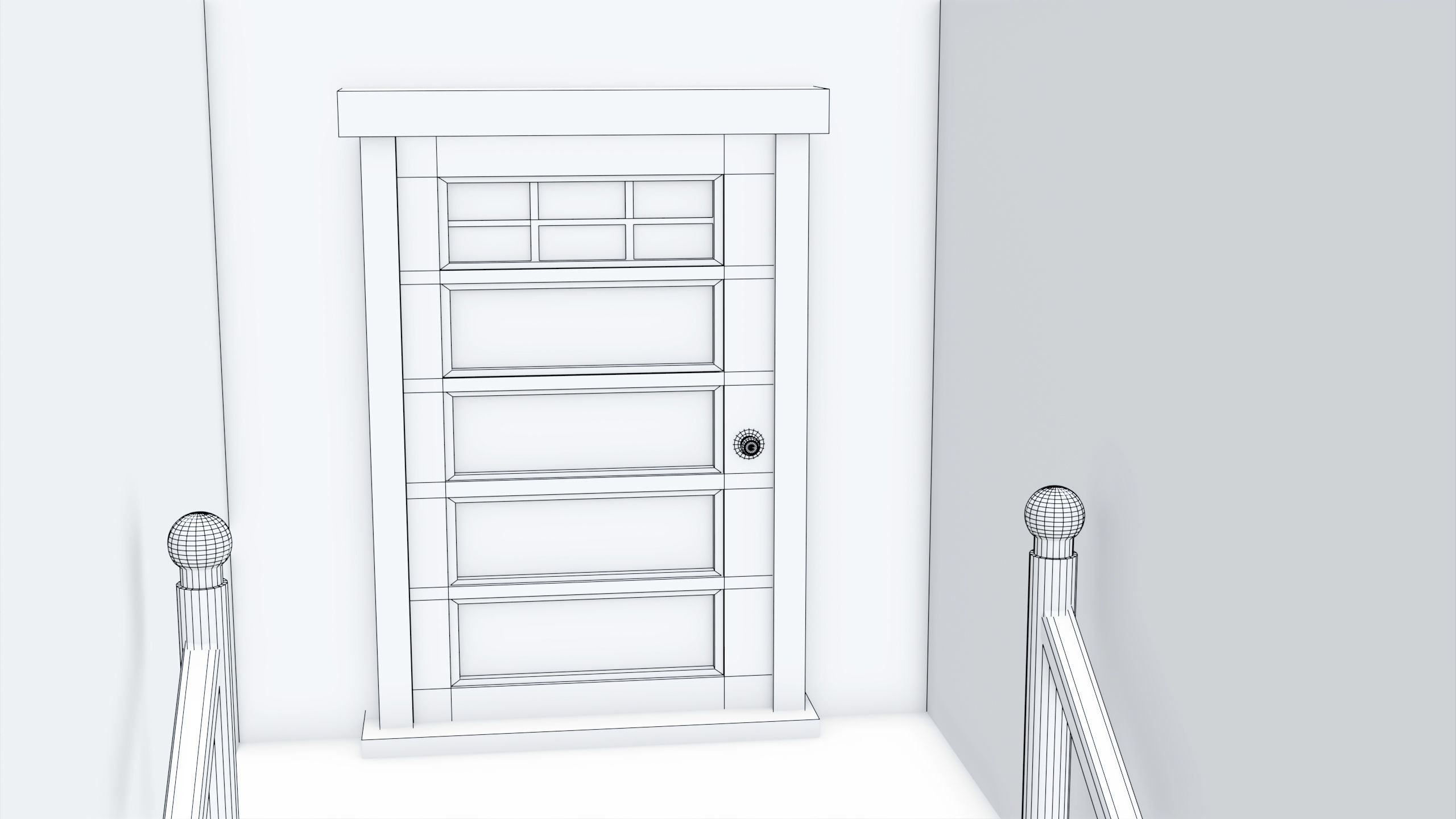 House 02 All PBR Unity UE Textures Included Low-poly 3D model_31