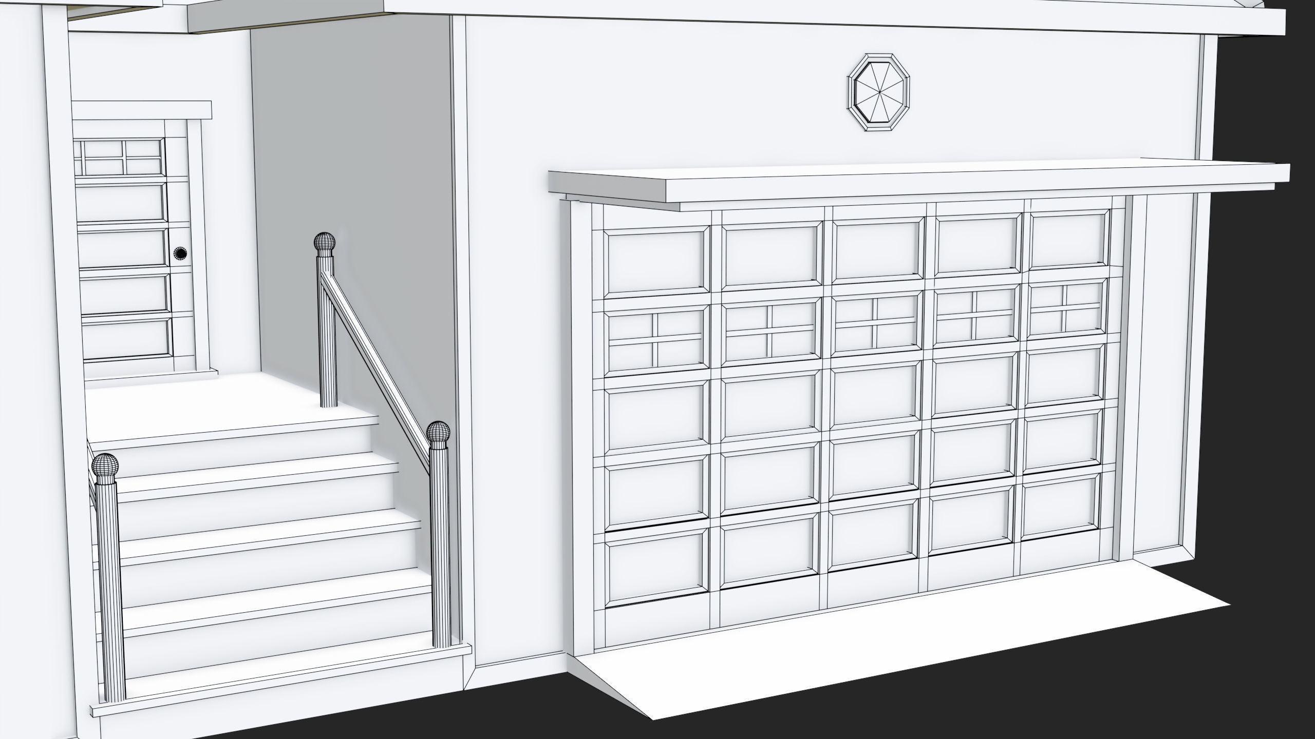 House 02 All PBR Unity UE Textures Included Low-poly 3D model_25