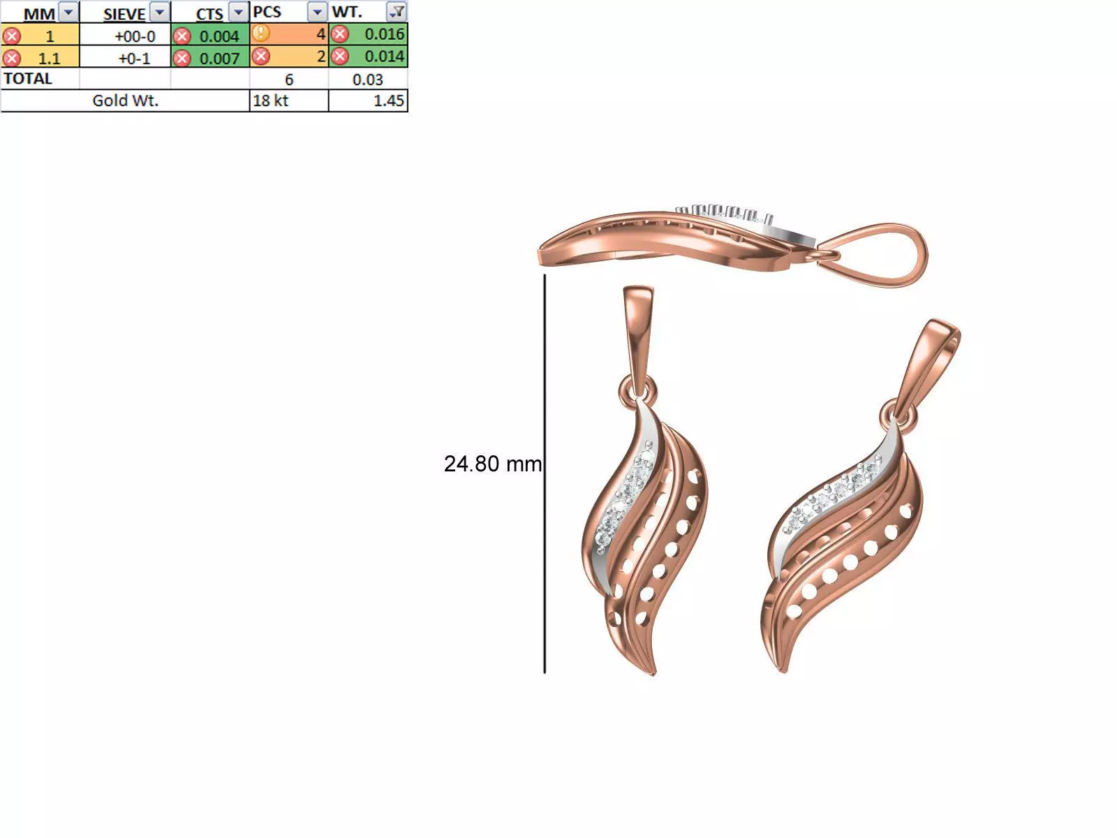 Light Weight Pendant STL OBJ FBX JCD Details 3D print model