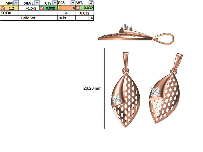 Light Weight Pendant STL OBJ FBX JCD Details 3D print model
