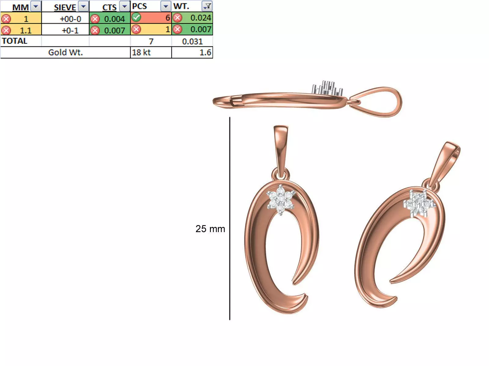 Light Weight Pendant STL OBJ FBX JCD Details 3D print model_0