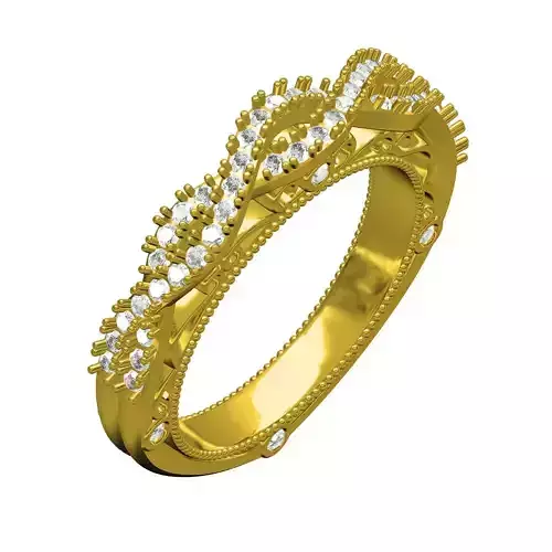 Antique Uro Shank Infinite Engagement Ring