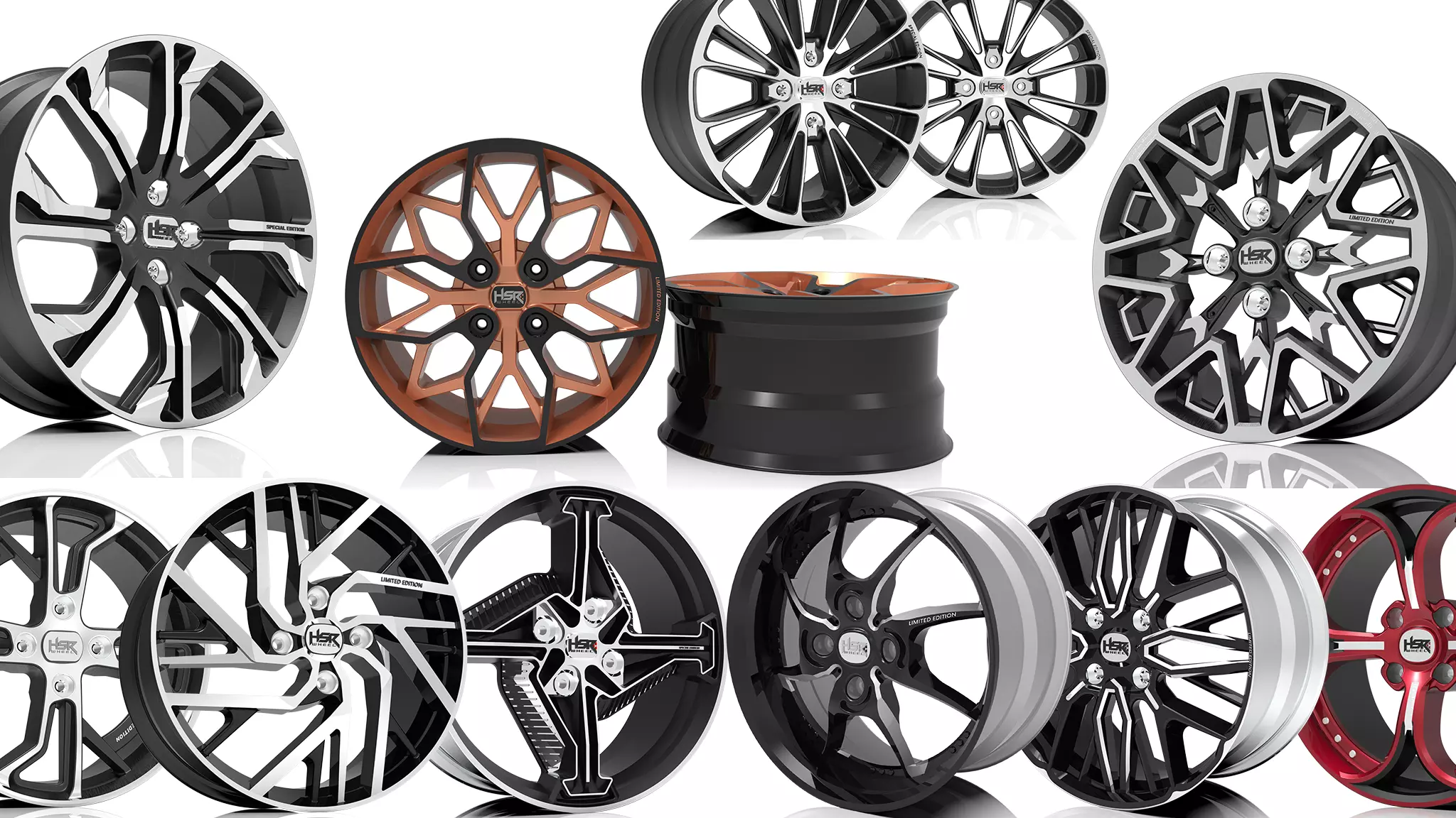 The Ultimate Package of Unique Rim Design Concepts 3D model