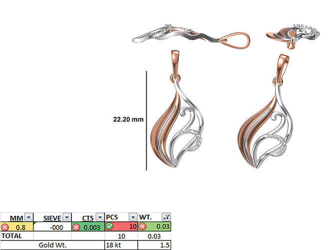 Light Weight Pendant STL OBJ FBX JCD Details 3D print model