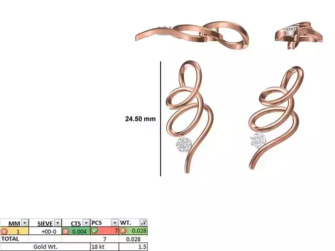 Light Weight Pendant STL OBJ FBX JCD Details