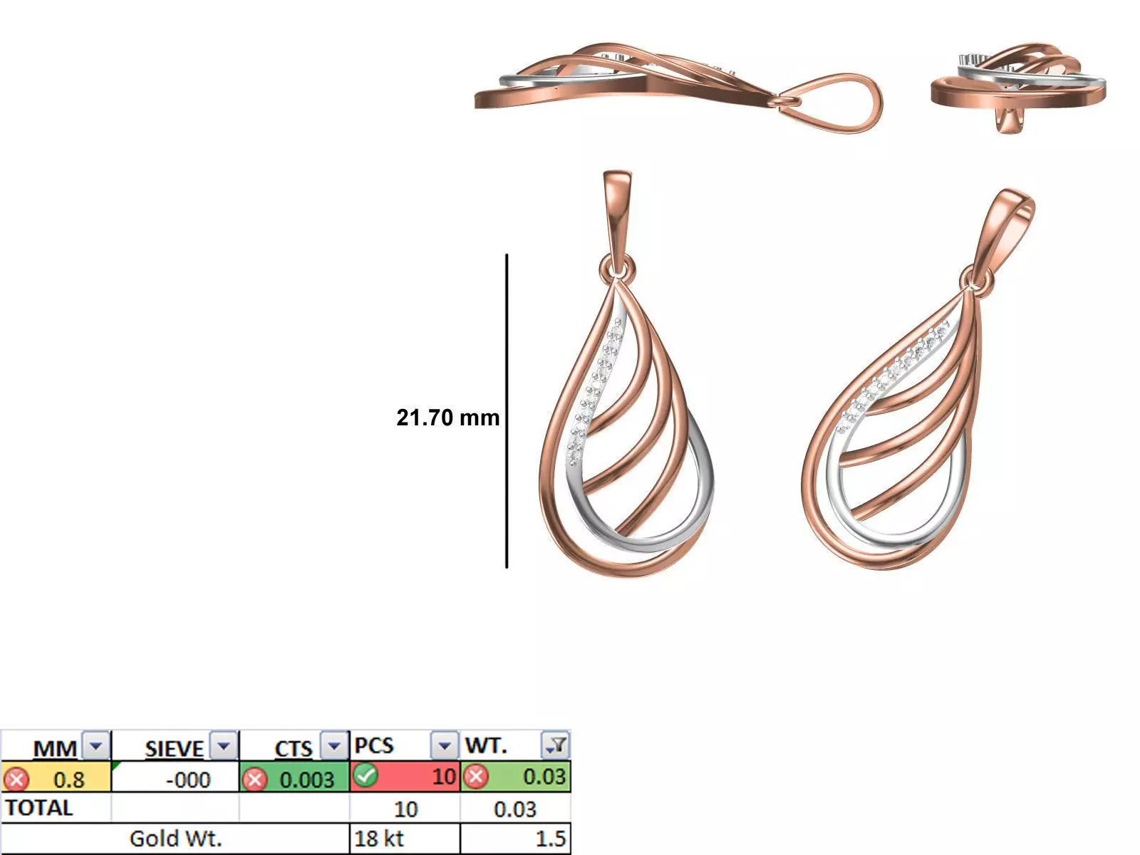 Light Weight Pendant STL OBJ FBX JCD Details 3D print model_0