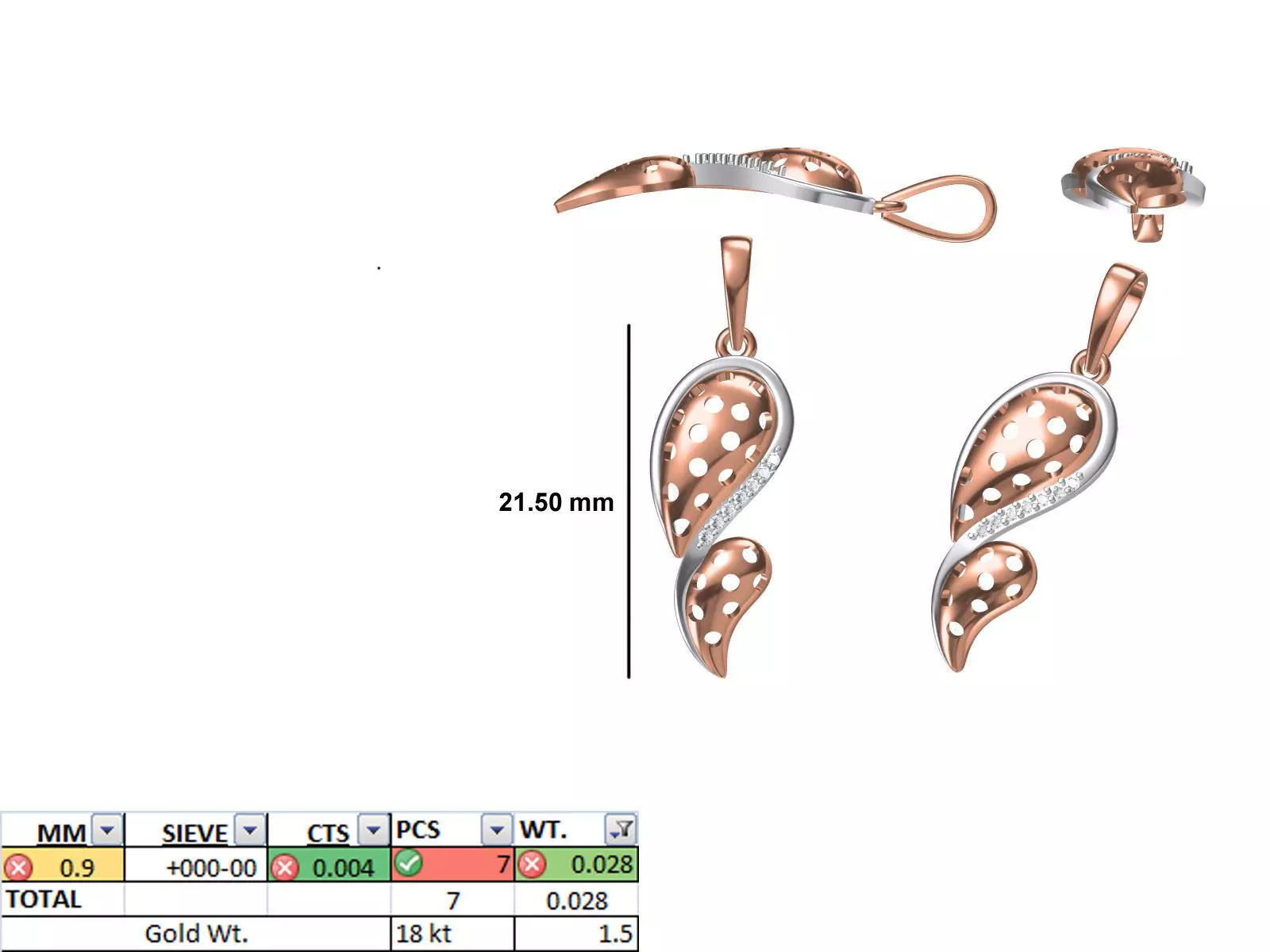 Light Weight Pendant STL OBJ FBX JCD Details 3D print model_0