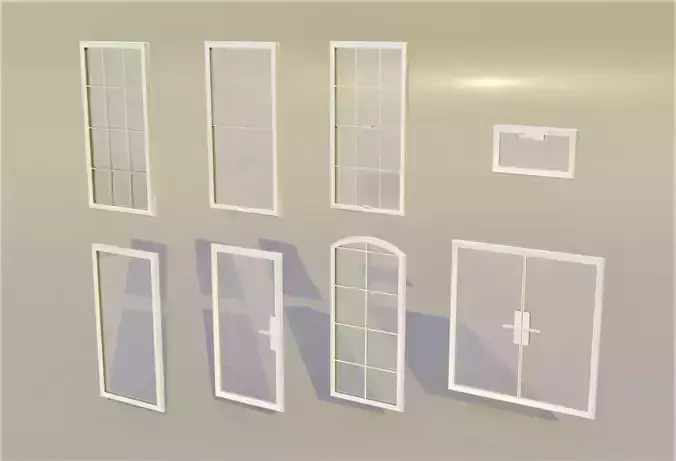 Window Low-poly 3D model