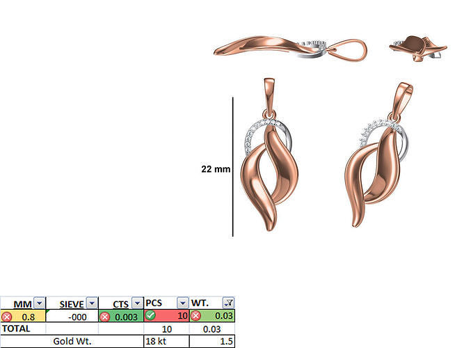 Light Weight Pendant STL OBJ FBX JCD Details 3D print model
