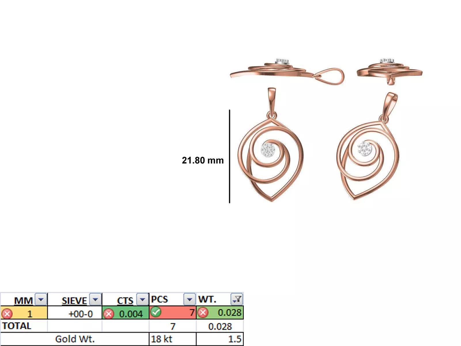 Light Weight Pendant STL OBJ FBX JCD Details 3D print model_0