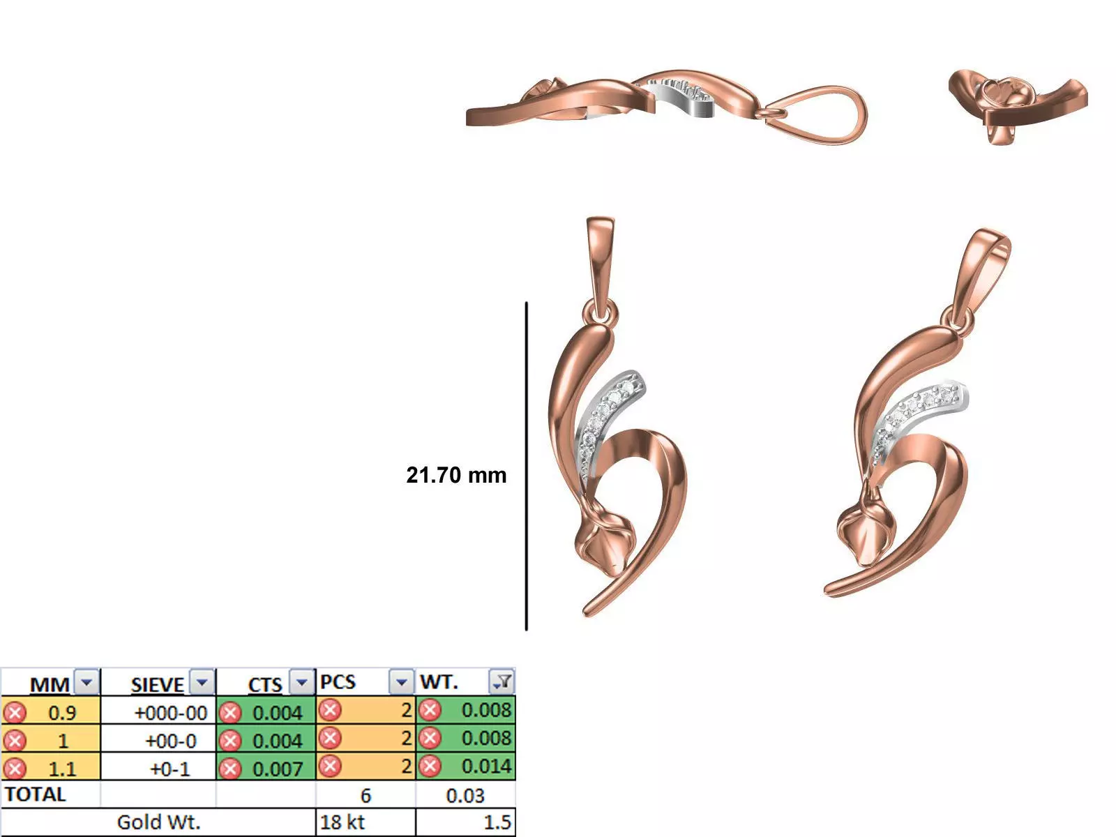 Light Weight Pendant STL OBJ FBX JCD Details 3D print model_0