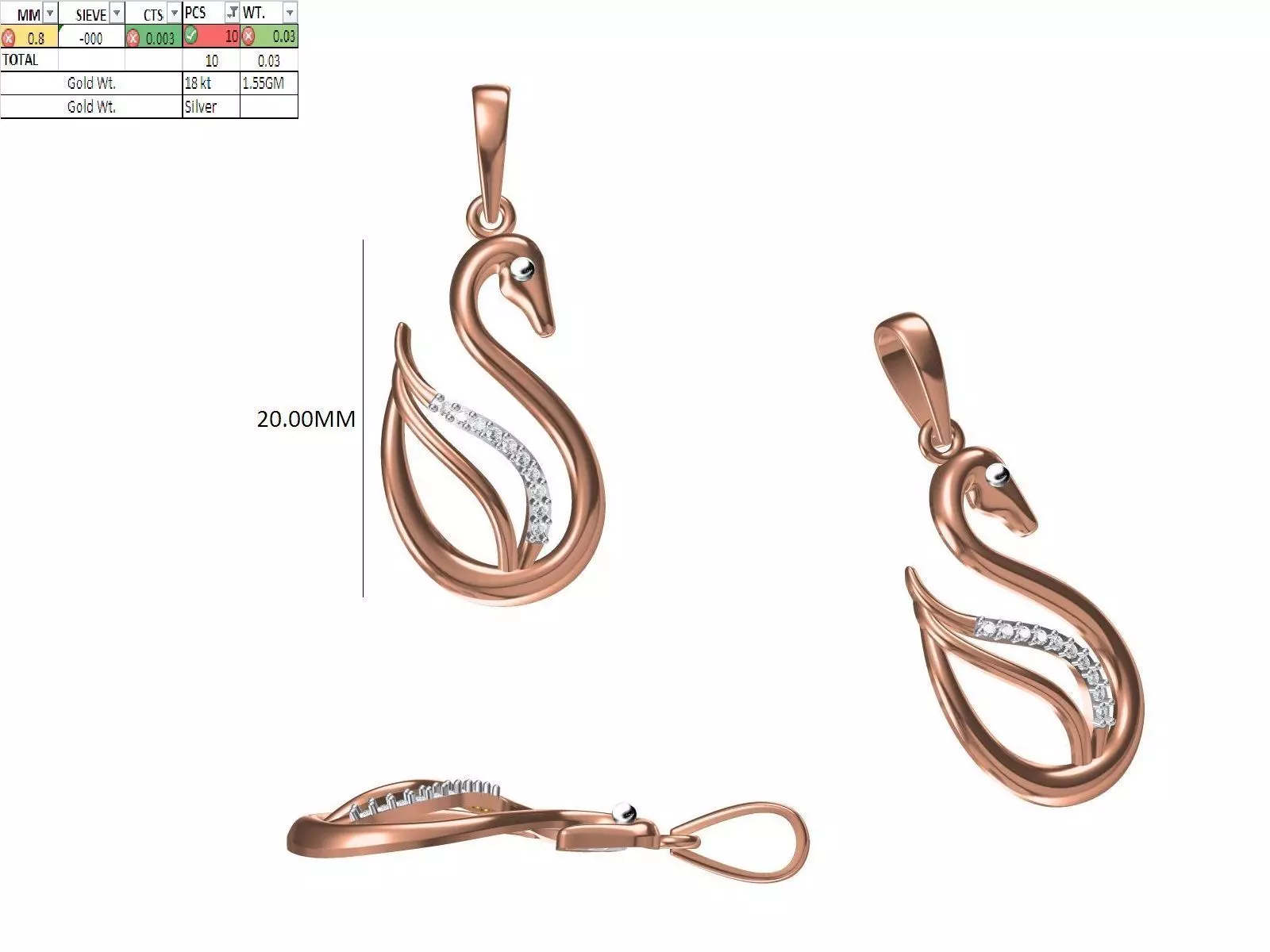 Light Weight Pendant STL OBJ FBX JCD Details 3D print model_0