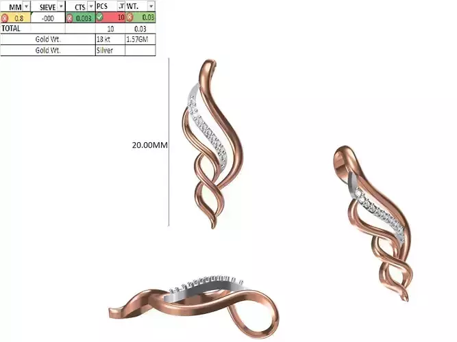 Light Weight Pendant STL OBJ FBX JCD Details