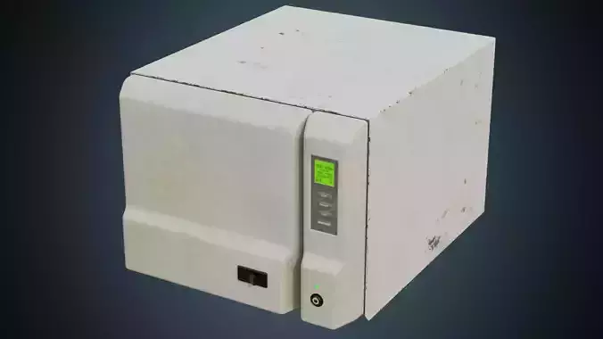 Autoclave 1B Low-poly 3D model