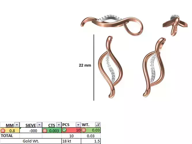 Light Weight Pendant STL OBJ FBX JCD Details