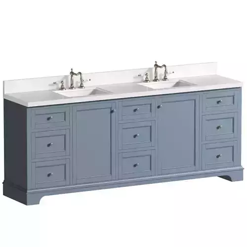 Bathroom furniture Cabinet with a washbasin in a classic style 