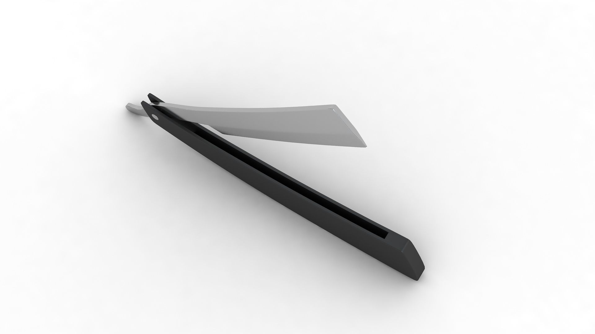 Straight Razor  3D model_3
