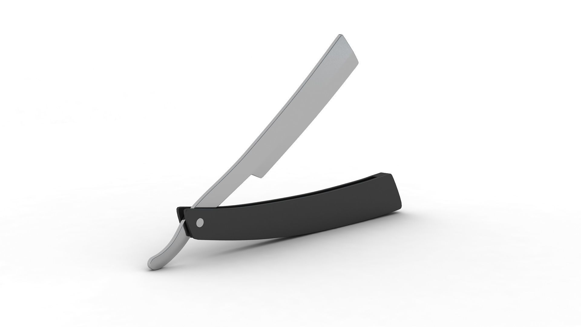 Straight Razor  3D model_2