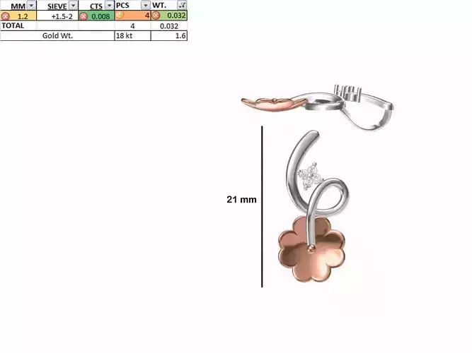 Light Weight Pendant STL OBJ FBX JCD Details