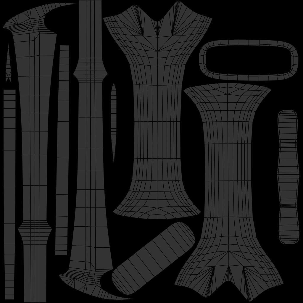 Hooksword 2 Low-poly 3D model_7