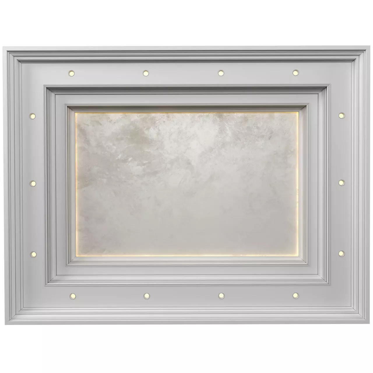 Illuminated ceiling in modern style 3D model_0