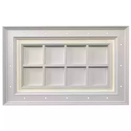 Modern coffered ceiling light 3D model