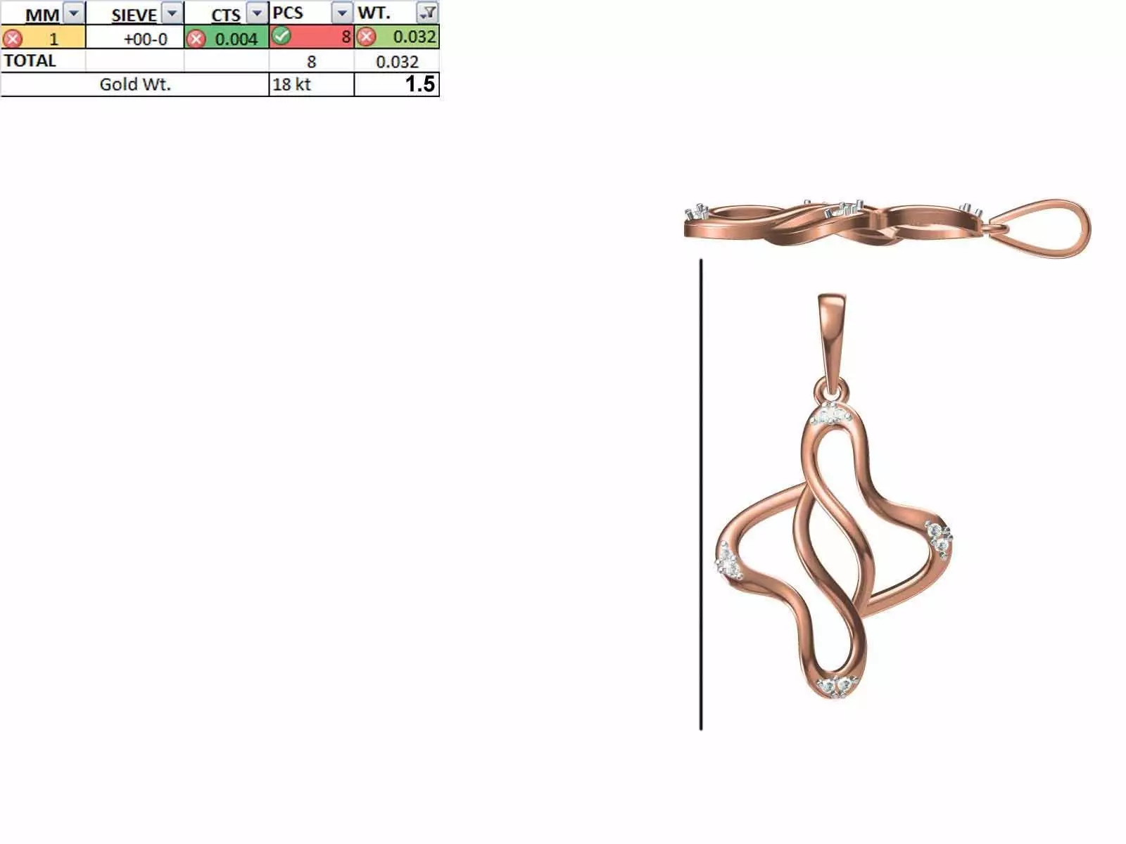Light Weight Pendant STL OBJ FBX JCD Details 3D print model