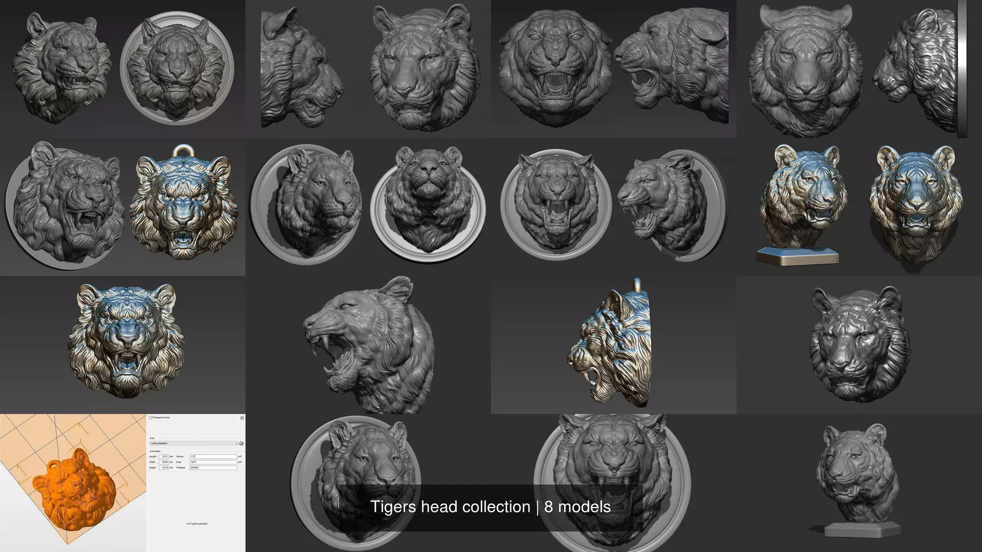 Tigers head collection _0