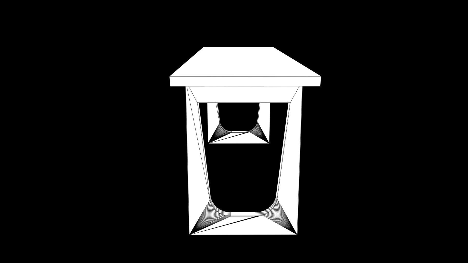 table Low-poly 3D model_6