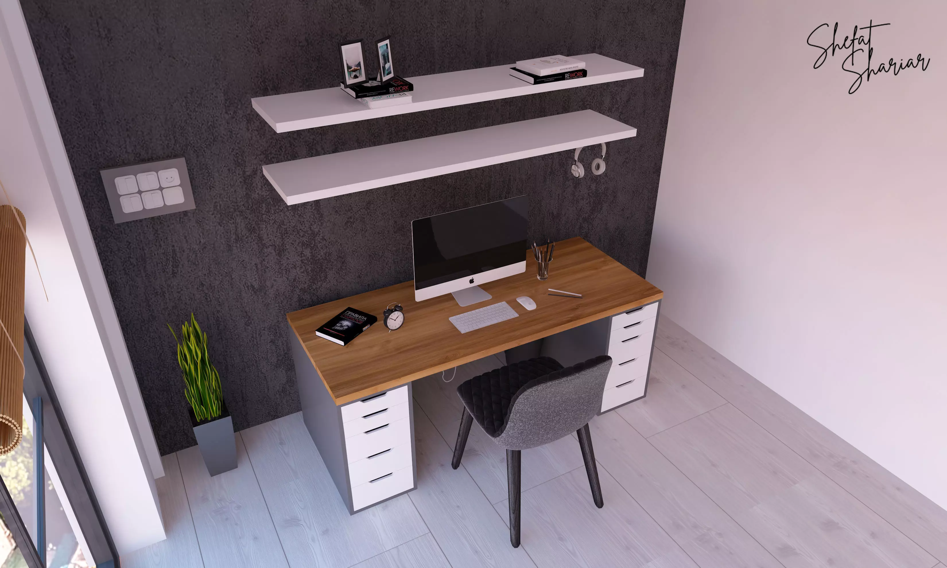 Ikea Gaming Desk 3D model_0