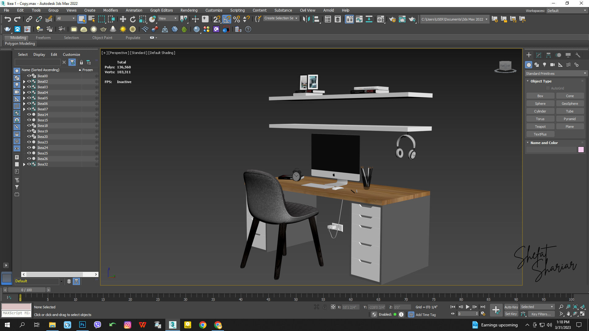 Ikea Gaming Desk 3D model_5