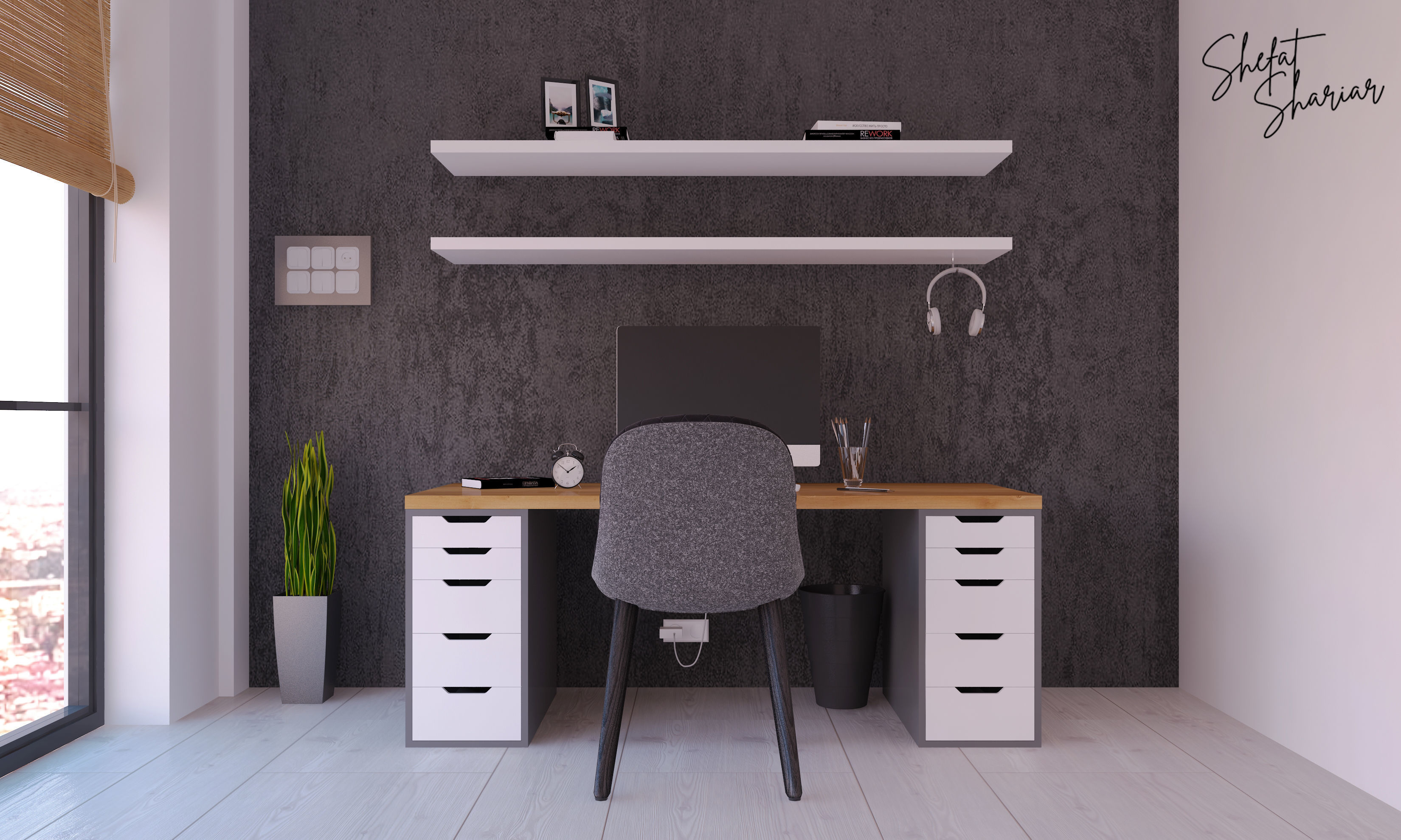 Ikea Gaming Desk 3D model_1